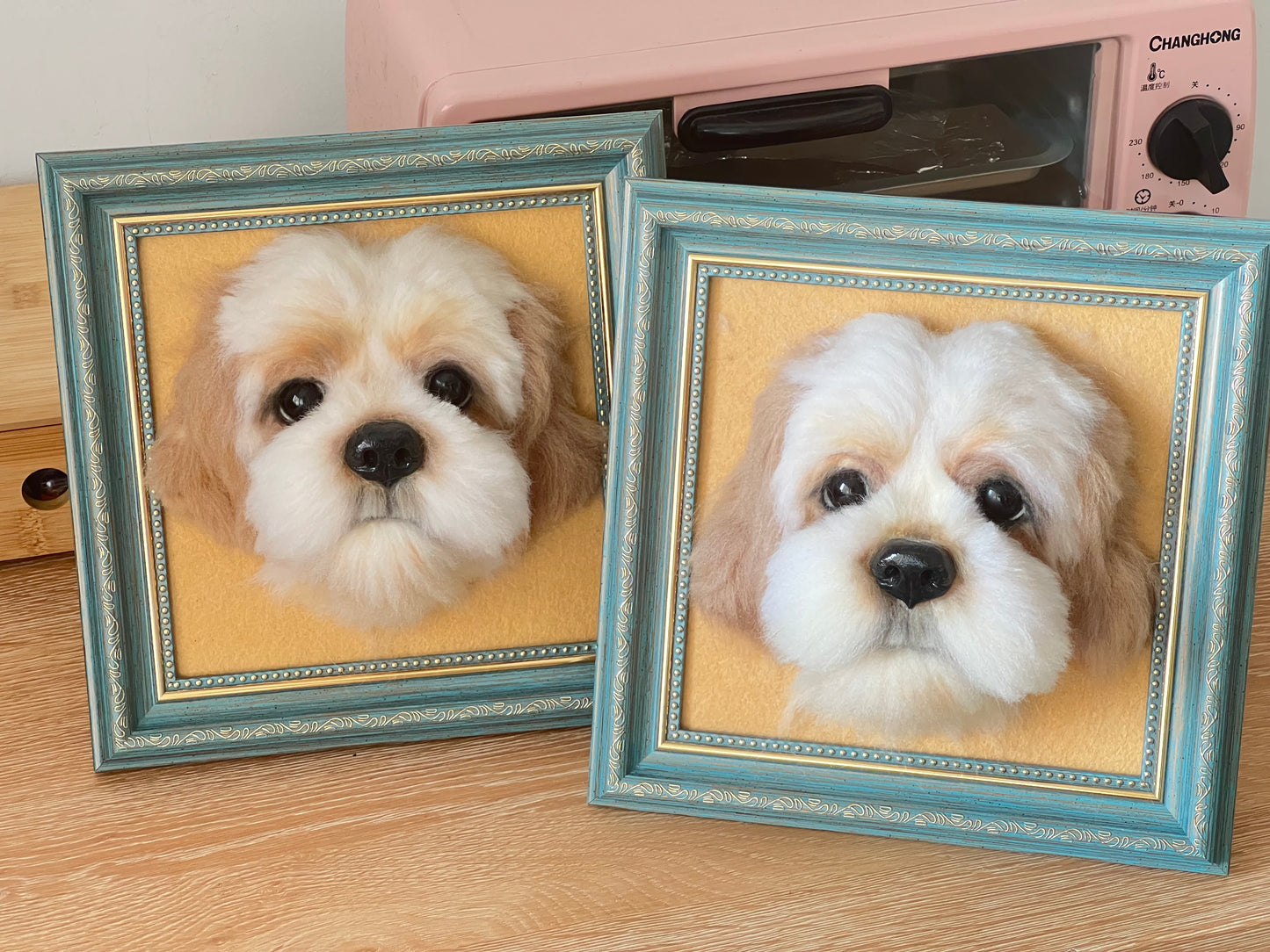 Custom Wool Felt Pet Portrait Frame
